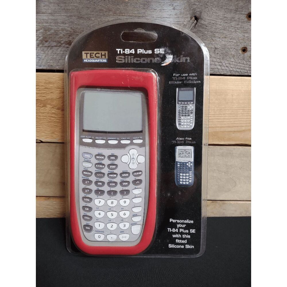 Brand New Red Silicone Calculator Skin Fits TI-84 Plus And TI-84 Plus SE Fitted